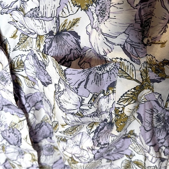 BF:DULUTH Trading Co. Purple Multi Floral Button Down Long Sleeve Casual Top S - Picture 6 of 9